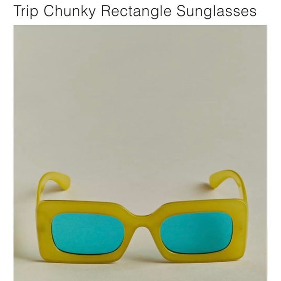 Urban Outfitters Trip chunky rectangle sunglasses main image 7